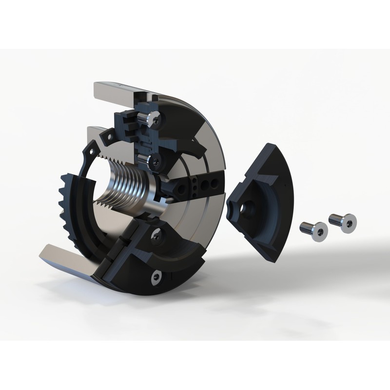 VINWOX 3-3/4INCH 4-Jaw Self-Centering Wood Lathe Chuck, 2" Round Jaw