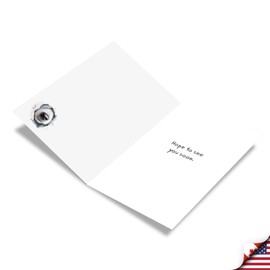 NobleWorks - 1 Miss You Greeting Card - Animal Pet Pooch Cover, Nose Smell - Dog Gone Roll C9265AMYG