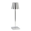 Abbott Collection Trilite LED Table Lamp, Cordless Rechargeable Light (Chrome