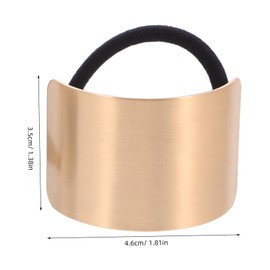Mikinona Fashion Alloy Metal Hair Ties Stretchy Ponytail Holders for Women Girls