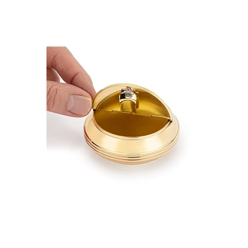 NKlaus 8 cm Round Solid Brass Ashtray 3 cm High