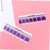 FOMIYES 2sets Nail Art Sticker Shiny Nail Tip Decals Easy