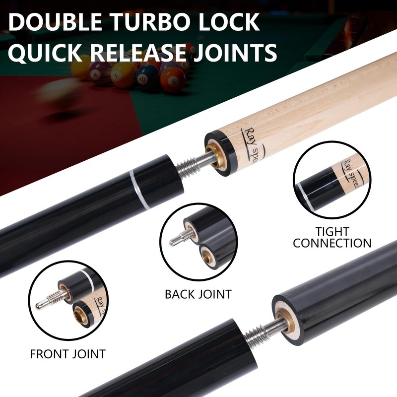 Ray speed Heavy Hitter Jump Break Pool Cue, 3 Piece