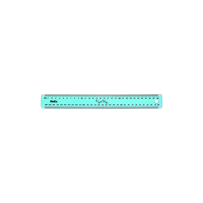 3X Tinted Flexi Ruler 30cm (Assorted Colours)