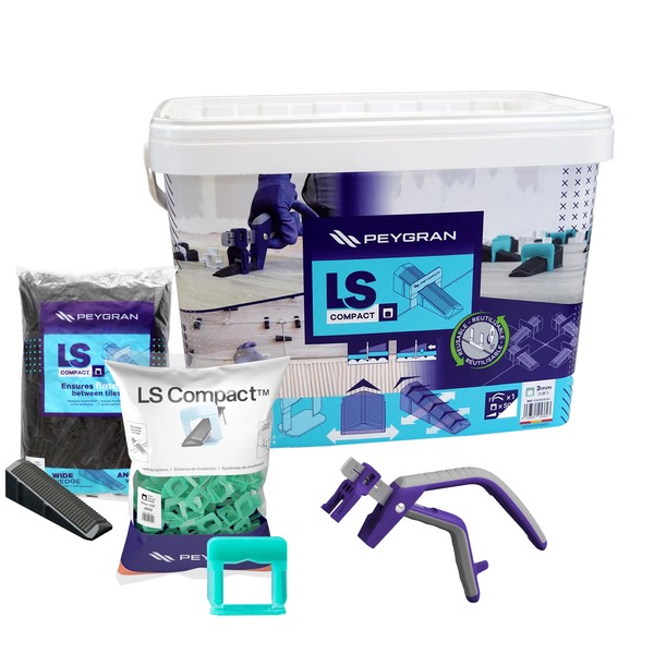 Peygran LS Compact Tile Leveling System Super KIT 1/8 (3MM)
