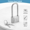 HOX Marine-Grade Rustproof Padlock, Stainless Steel Shackle & Chrome-Plated Brass