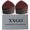XXGO 100 Pcs 80 Grits 3-1/2 Inch 90mm Triangular Hook