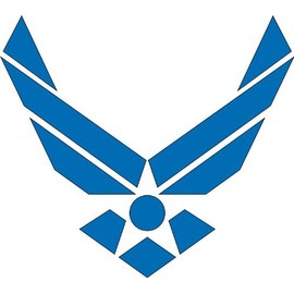 Airforce Emblem USA Car Bumper Sticker Decal 5" x 5"