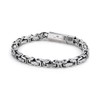 Fynch-Hatton Stainless Steel Byzantine Chain Bracelet, 21 cm, Stainless Steel,