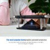 Holographic Display Stand Projector Smartphone Hologram Black ABS 360 Degree