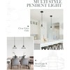 YKLITG 2PK 8.7" Industrial Pendant Lights with Glass Shade &