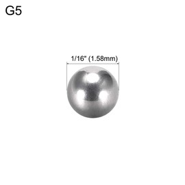 sourcing map 10pcs of Premium 304 Stainless Steel Ball Bearings, 3.175 mm, G5
