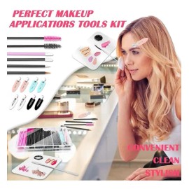 Kit Paleta De Maquillaje Profesional Con Espátula Y Cepillo                                                                                           