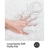 ILANGO White Bathroom Rugs 70" × 24" Non Slip &