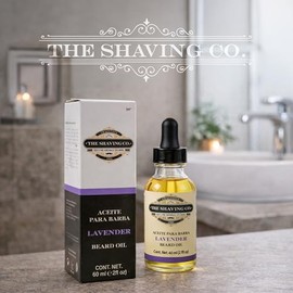 THE SHAVING CO Aceite para Barba Lavanda Nutre, Humecta e Hidrata tu Barba desde la raz. Hecho especialmente con ingredientes Premium 100 naturales,  