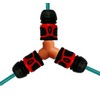 Garden Hose Y Connector, 1/2" Male Quick Connect, 3-Way Splitter,
