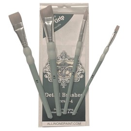 Heirloom Traditions Syntec Detail Paint Brushes, 4 Pack