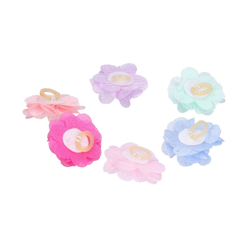 Pet Dog Flower Rubber Band Small Dog Top Knot Small
