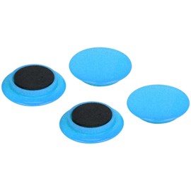 E-Value EMT-04BL Color Magnets, Large, 1.6 inches (40 mm), 4 Pieces, Blue