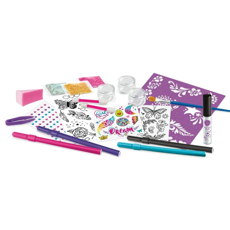 Be Inspired by Cra-Z-Art Glitter Tattoo Artist Set, Best for
