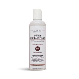 Nuestra Tierra Loción Despigmentante con Ácido Mandélico al 20%, Tratamiento Facial y Corporal,125ml