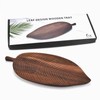 Guowall Wooden Tray Leaf Design Cheese Board Serving Platter for