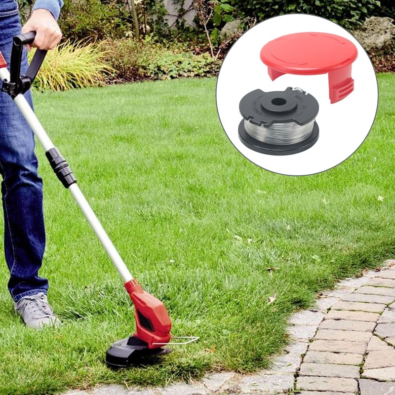 COEWUR Replacement Thread Spool with Trimmer Cover Grass Trimmer Thread