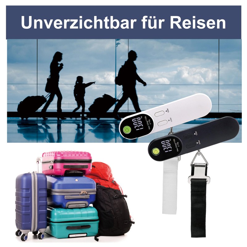 Charmline Portable Luggage Scales Digital with Hooks, Luggage Scales with