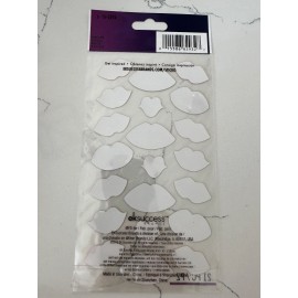 Sticko Autocollant Kiss Lips ~ Bling Lips Different Shades of Pink Scrapbooking