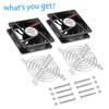 WDERAIR 80mm x 25mm 12V IP67 Waterproof DC Cooling Fan