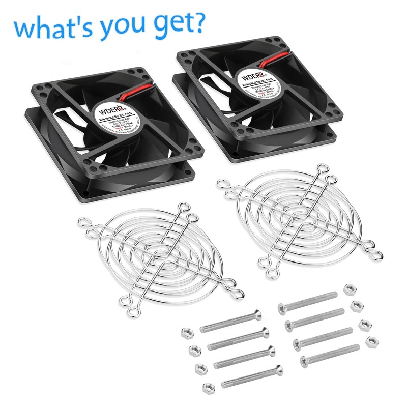 WDERAIR 80mm x 25mm 12V IP67 Waterproof DC Cooling Fan