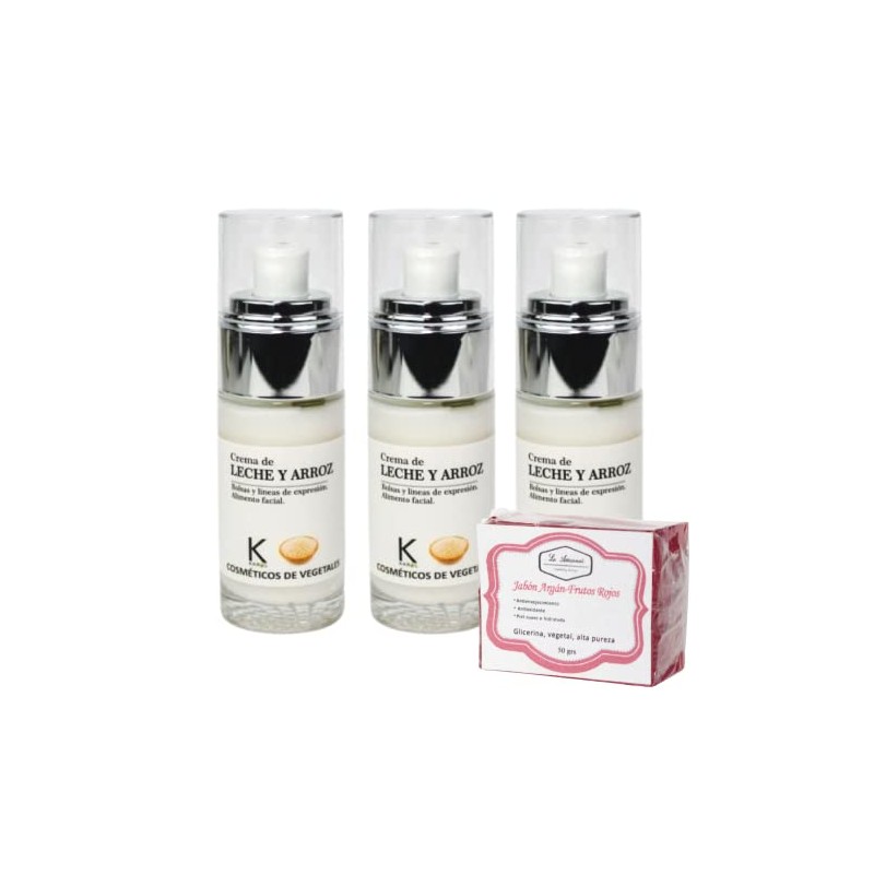 3 Pack Crema facial de leche 40gr