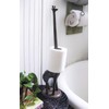 Vintage Rustic Brown, Cast Iron Giraffe Paper Towel Holder and
