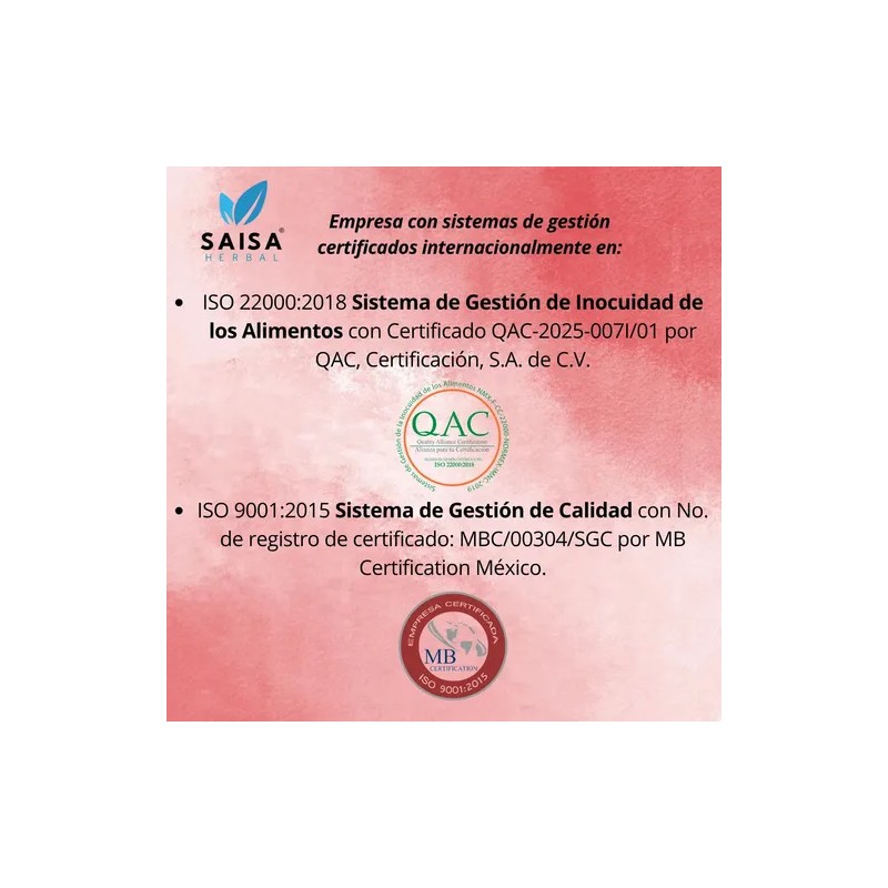 Citrato de Calcio Saisa Herbal, Suplemento para Huesos y Dientes