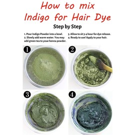 Indigo Powder (Indigofera Tinctoria) Powder (100% Natural No Chemicals) (454 Grams) (Only For External Use)