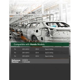 YHTAUTO Front Bumper Reinforcement Impact Bar Steel Compatible with Honda CR-V 2012 2013 2014 Sport Utility, Grille Support Reinforcement