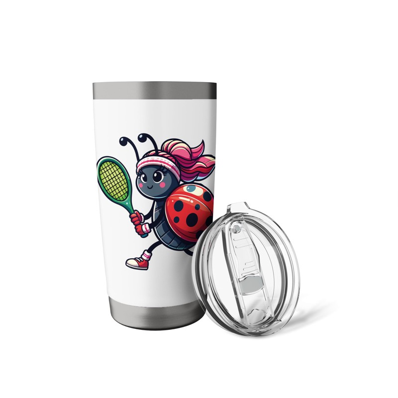 Ladybug Tennis Club Animals Sport Tournament Players Stainless Steel Insulated