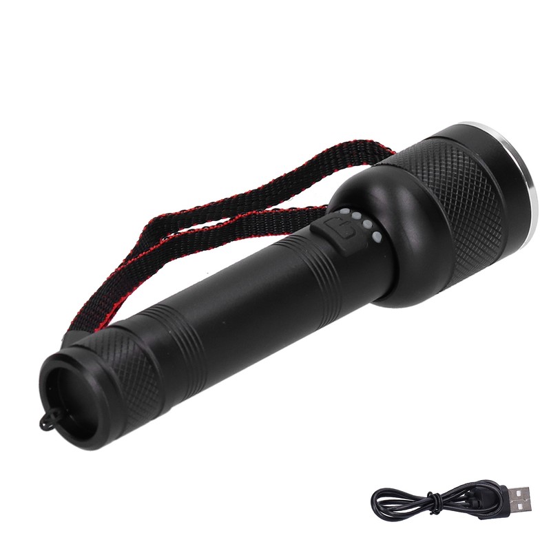 Flashlight USB Rechargeable 2000LM Waterproof Flashlight for Outdoor Adventure Hiking