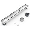 Sharpeye 32 Inch Linear Shower Drain with Tile Insert Grate,