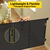 Reinforced 42” Extra Tall Retractable Baby Gates with Rods, Extends