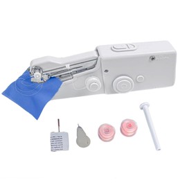 Handheld Sewing Machine, Mini Electric Sewing Machine Portable Cordless Electric Stitching Machine with Accessories for Beginners, Garment, Clothing, DIY Home, Type A