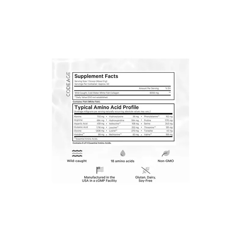 Codeage Colágeno Marino En Polvo 450 G Sfn