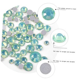 Healvian 4pcs Colorful Glass Rhinestones for Nail Art Flatback Nail Gems for DIY Manicure Includes for Women and Girls