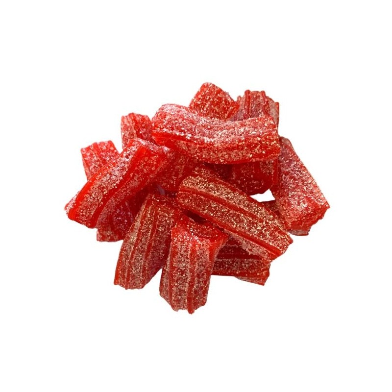 Pectin Filled Sour Licorice Twist Bites Gummy Candy (Strawberry, 2