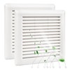 2 Pcs C350GN Bathroom Fan Cover Replacement with Springs Plastic