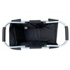 foolonli Shopping Basket Aluminium Foldable Picnic Basket Shopper 18L Black