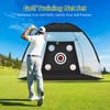 AOMIUM Golf Net with Practice Mat,Golf Hitting Aid Nets 10x7F