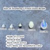 Honkoolly 200pcs Teardrop Crystal Glass Beads 4x6mm Vertical Hole Faceted