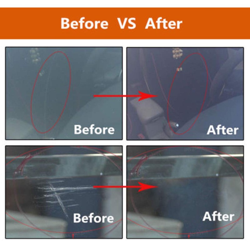 Glass Polishing Kit, 34Pcs/Set Multifunctional Scratch Remover Window Repair Tool,