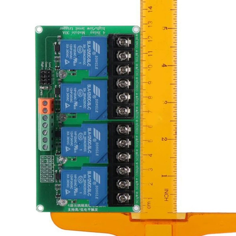 Fudeshe 4 Channel Relay Module 30A Industrial Control DC 12V